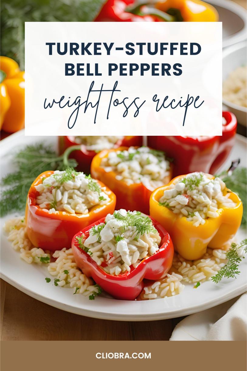 Turkey-Stuffed Bell Peppers with Feta and Orzo – A Delicious Weight Loss Recipe