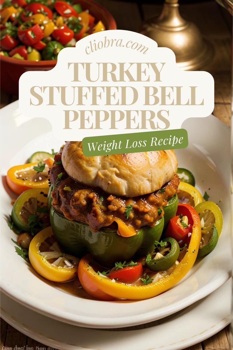 Turkey-Stuffed Bell Peppers with Spinach, Cheese, and Ricotta – A Weight Loss Recipe