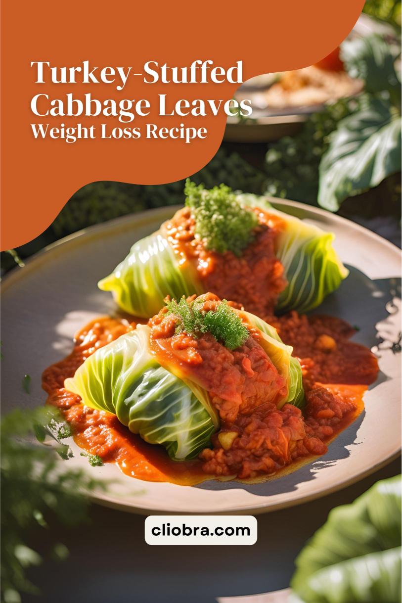 Turkey-Stuffed Cabbage Leaves with Smoky Tomato Sauce and Greek Yogurt – A Weight Loss Recipe