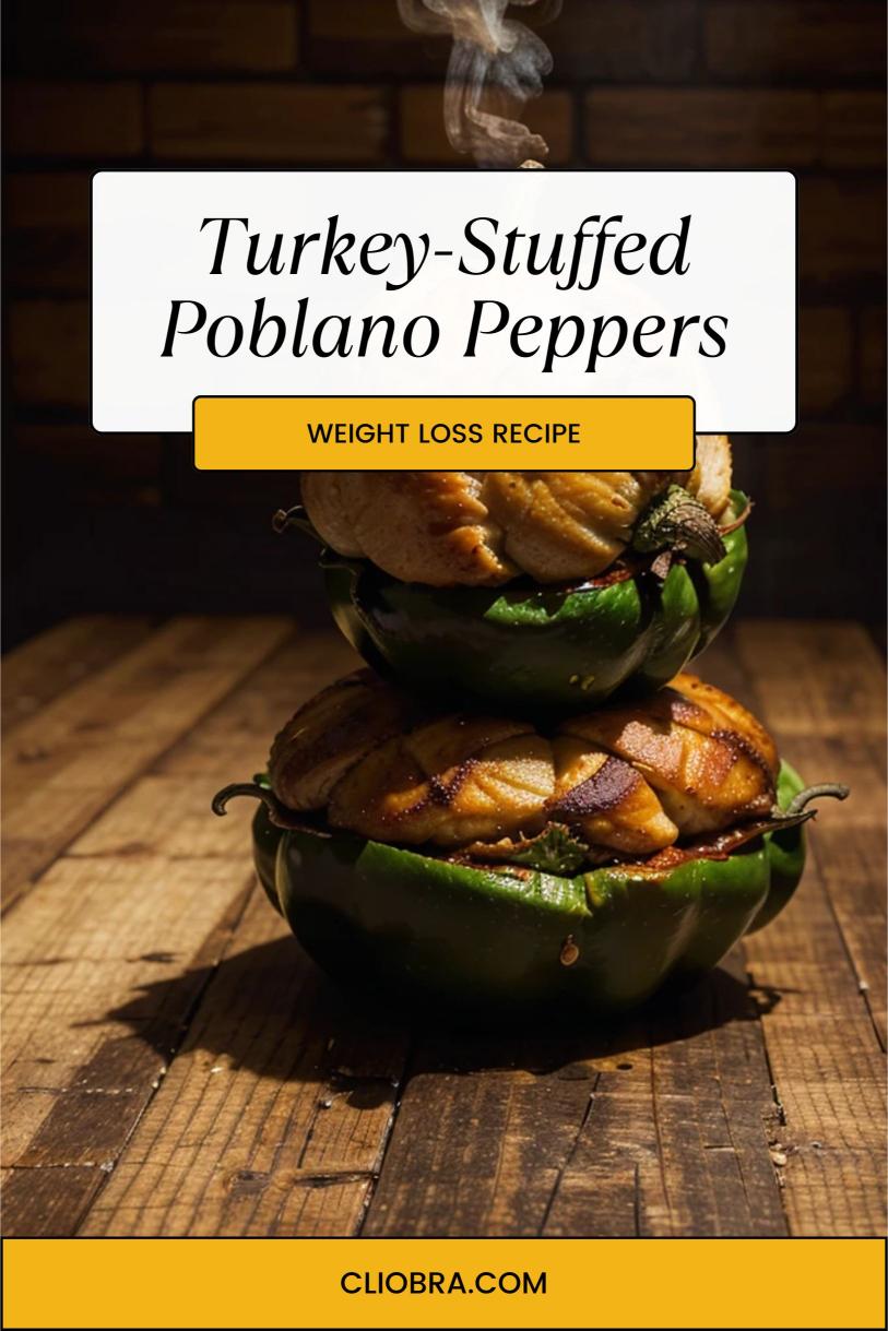 Turkey-Stuffed Poblano Peppers with a Light Tomato Sauce – A Juicy Weight Loss Recipe