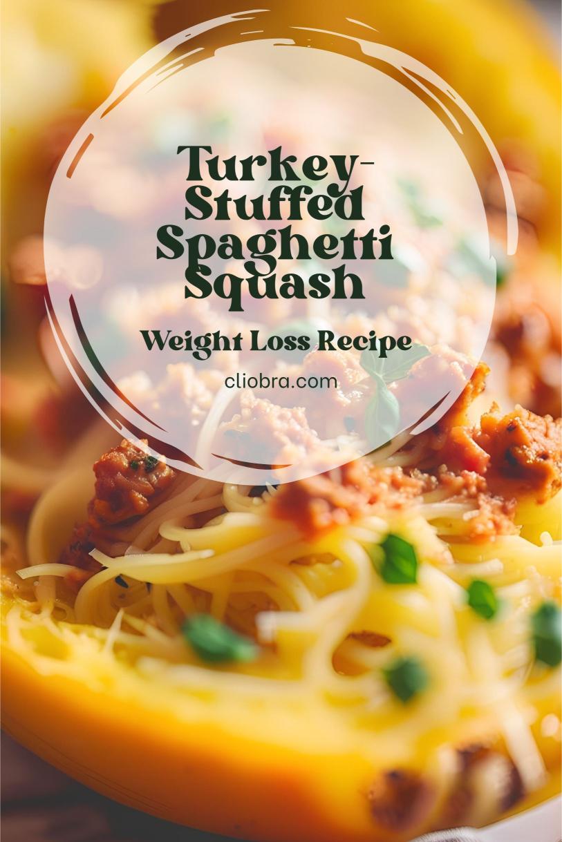 Turkey-Stuffed Spaghetti Squash with a Spicy Marinara Sauce – A Weight Loss Recipe