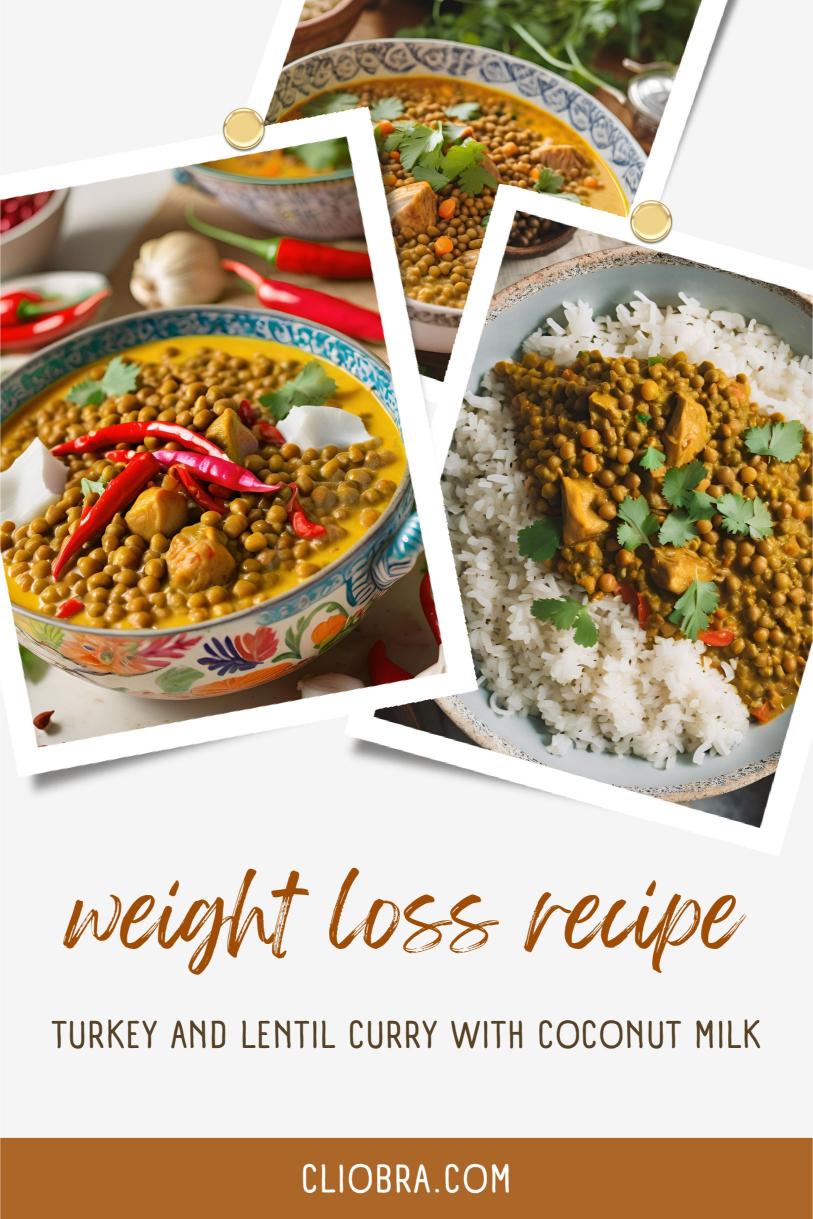 Turkey and Lentil Curry with Coconut Milk and Coriander – A Healthy Weight Loss Recipe