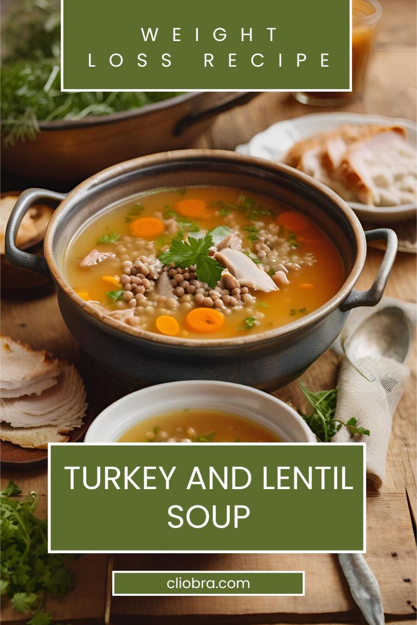 Turkey and Lentil Soup with a Hint of Smoked Paprika – A High Protein Weight Loss Recipe