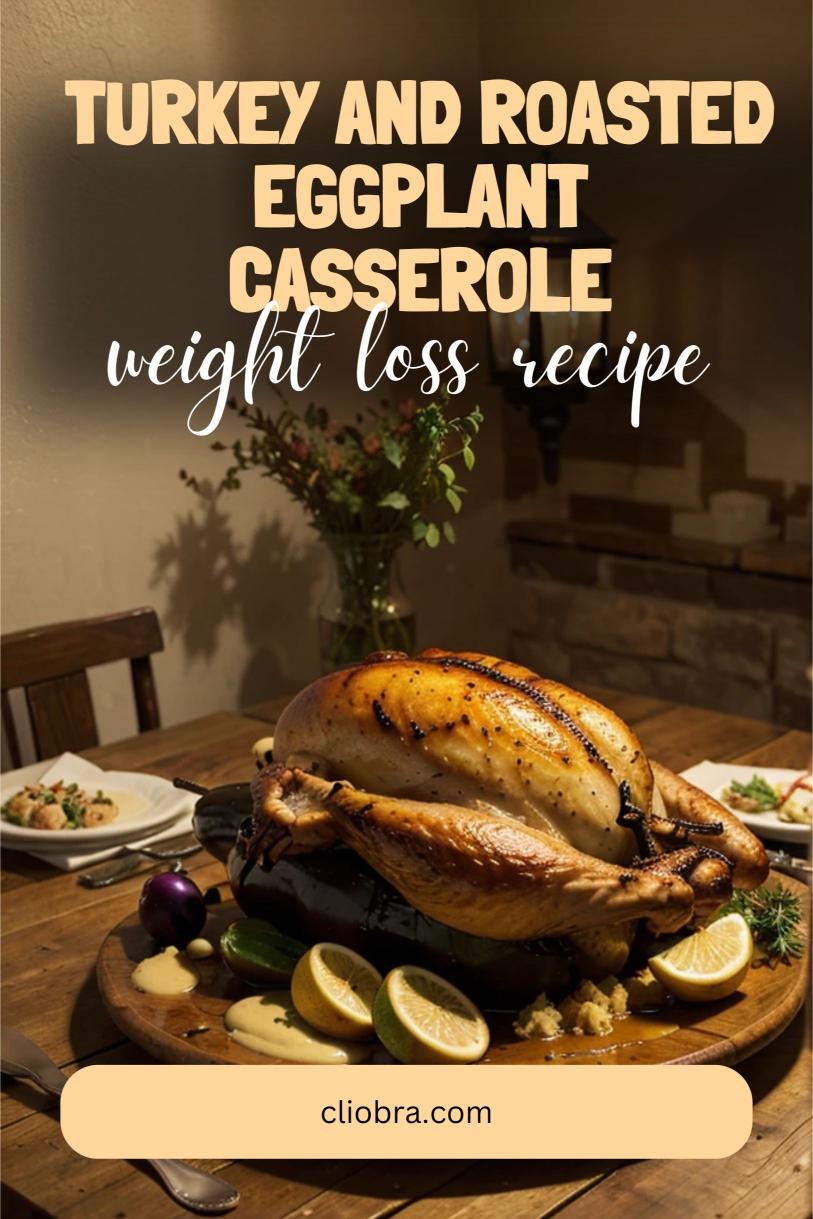 Turkey and Roasted Eggplant Casserole with Italian Spices – A High Protein Weight Loss Recipe