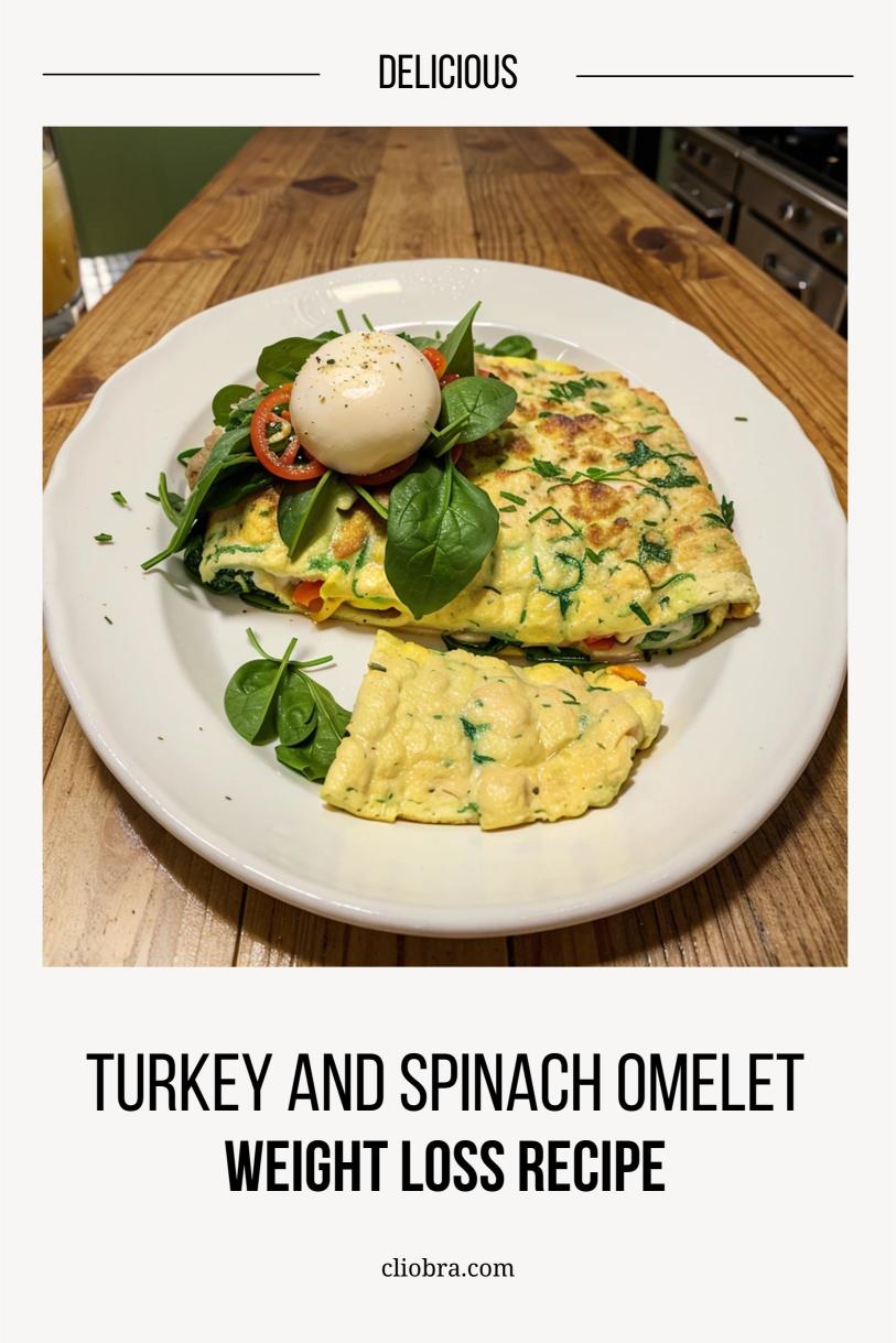 Turkey and Spinach Omelet with a Side of Salsa – A Delicious Weight Loss Recipe