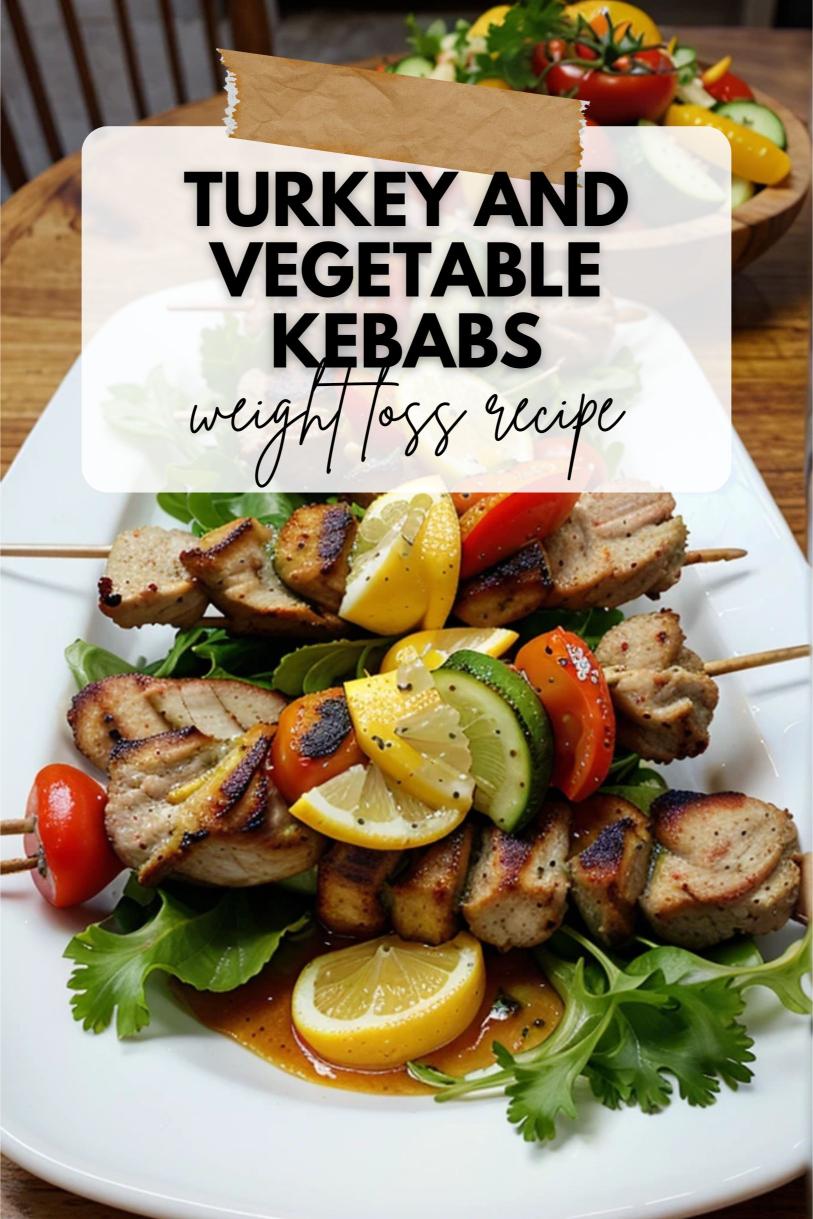 Turkey and Vegetable Kebabs with a Lemon-Herb Marinade – A Protein Rich Weight Loss Recipe