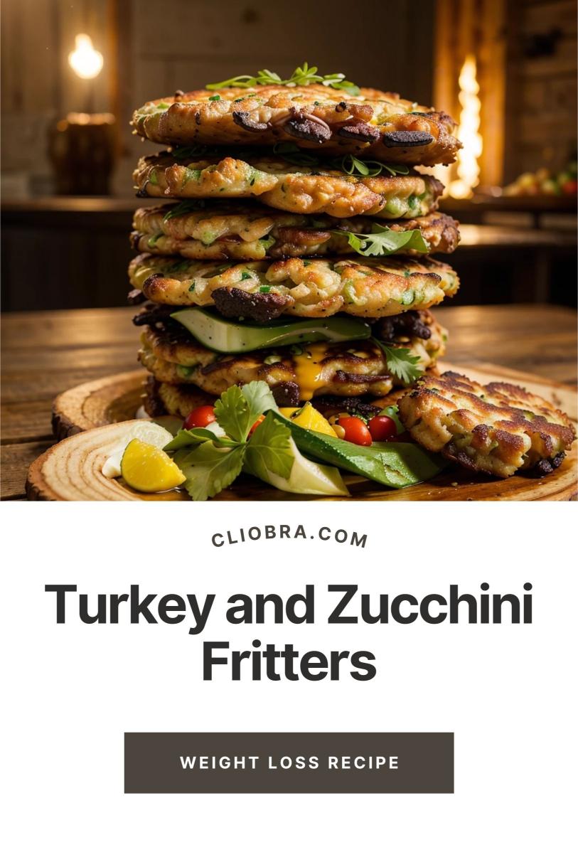 Turkey and Zucchini Fritters with a Dill Yogurt Dip – A Low Calorie Weight Loss Recipe