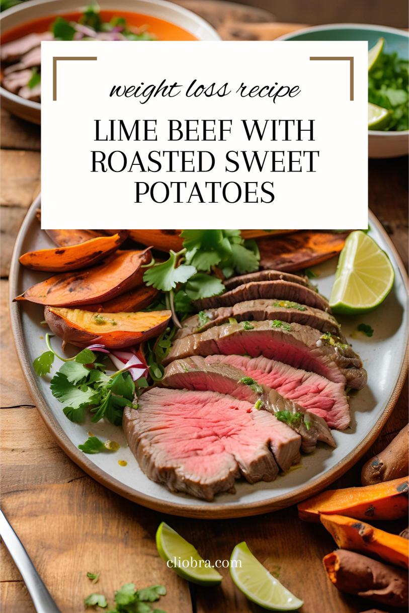 Zesty Lime Beef with Roasted Sweet Potatoes – A High Protein and Low Carb Weight Loss Recipe